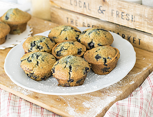 Fresh blueberry muffins